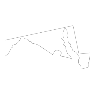 MARYLAND MAP Logo PNG Vector