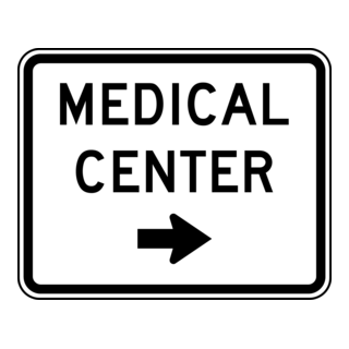 MEDICAL CENTER TRAFFIC SIGN Logo PNG Vector
