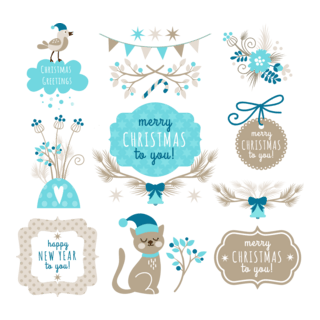 merry christmas Logo PNG Vector