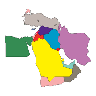 MIDDLE EAST MAP Logo PNG Vector