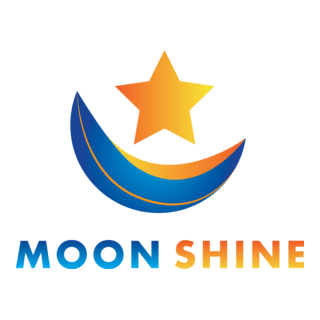 Moon Shine Logo PNG Vector