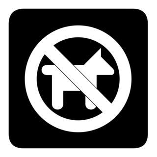 NO ANIMALS ALLOWED SIGN Logo PNG Vector
