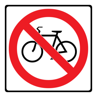 NO BICYCLES SIGN Logo PNG Vector