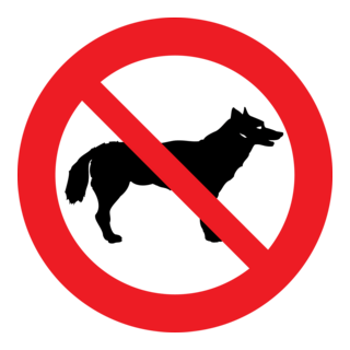 NO DOGS SIGN Logo PNG Vector
