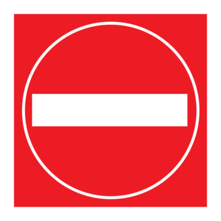 NO ENTRY FOR VEHICULAR TRAFFIC SIGN Logo PNG Vector