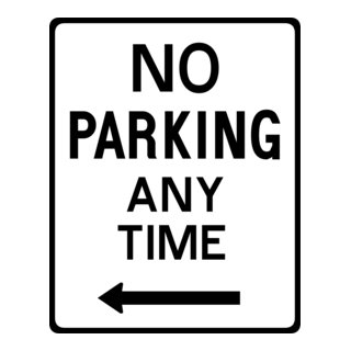 NO PARKING ANY TIME Logo PNG Vector