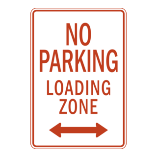 NO PARKING LANDING ZONE Logo PNG Vector