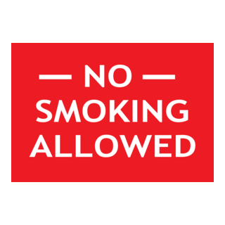NO SMOKING ALLOWED SIGN Logo PNG Vector