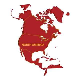 NORTH AMERICA MAP Logo PNG Vector