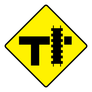 PARALLEL RAIL CROSSING SIGN Logo PNG Vector