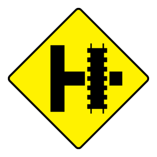 PARALLEL RAILROAD CROSSING SIGN Logo PNG Vector