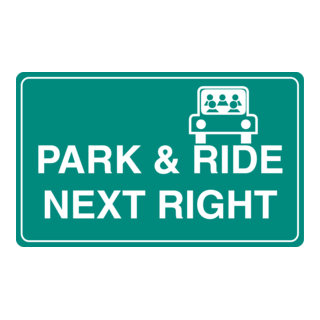 PARK AND RIDE SIGN Logo PNG Vector