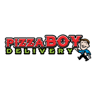 Pizza Boy Delivery Logo PNG Vector