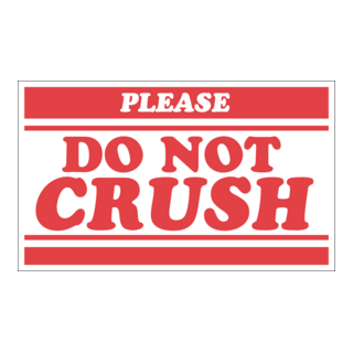 PLEASE DO NOT CRUSH SIGN Logo PNG Vector