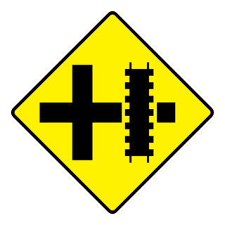 RAILROAD CROSSING SIGN Logo PNG Vector