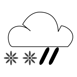 RAIN AND SNOW WEATHER Logo PNG Vector