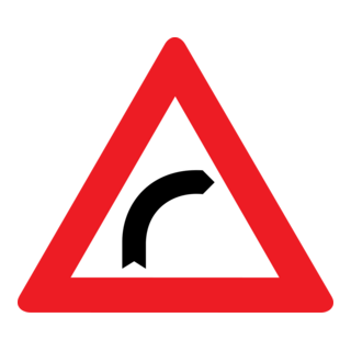 RIGHT BEND SIGN Logo PNG Vector