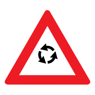 ROUNDABOUT SIGN Logo PNG Vector