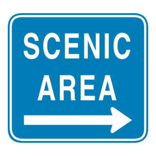 SCENIC AREA SIGN Logo PNG Vector