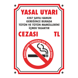 Sigara yasağı levhası Logo PNG Vector