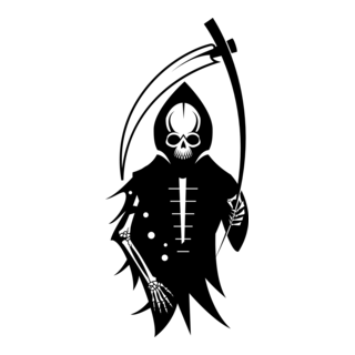 SKELETON WITH SCYTHE Logo PNG Vector
