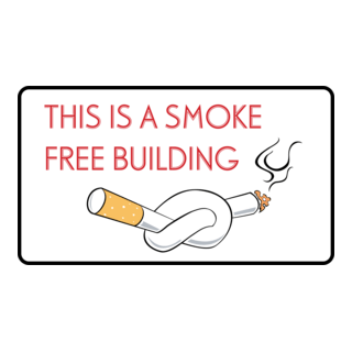 SMOKE FREE BUILDING SIGN Logo PNG Vector