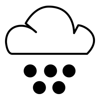 SNOWFALL WEATHER SYMBOL Logo PNG Vector