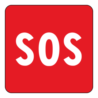 SOS TRAFFIC SIGN Logo PNG Vector