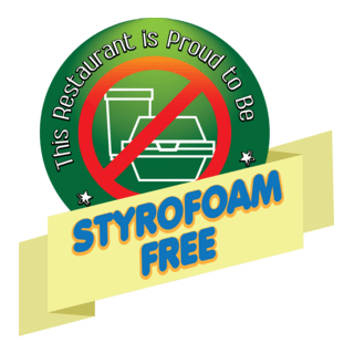 Styrofoam Free Logo PNG Vector