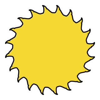 SUN WEATHER SYMBOL Logo PNG Vector