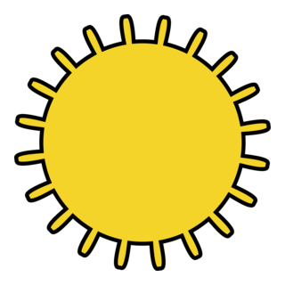 SUNNY WEATHER SYMBOL Logo PNG Vector