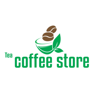 Tea Coffee Store Logo PNG Vector