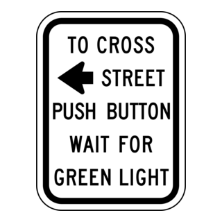 TO CROSS STREET PUSH Logo PNG Vector