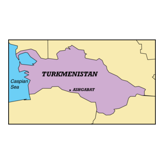 TURKMENISTAN MAP Logo PNG Vector