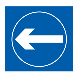 TURN LEFT AHEAD ROAD SIGN Logo PNG Vector