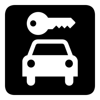 VEHICLE RENTAL SIGN Logo PNG Vector