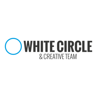 White CIrcle & Creative Team Logo PNG Vector