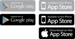 App Store and Google Play Logo PNG Vector