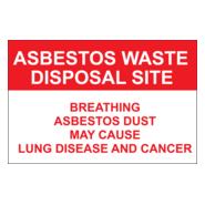 ASBESTOS DUST WARNING SIGN Logo PNG Vector