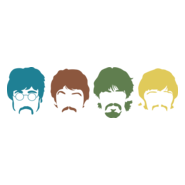Beatles silhouettes Logo PNG Vector