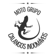 Calangos Indomáveis Moto Grupo Logo PNG Vector