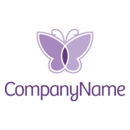 Company Butterfly Logo PNG Vector