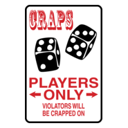 CRAPS PLAYERS ONLY SIGN Logo PNG Vector