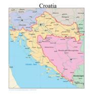 CROATIA DETAILED MAP Logo PNG Vector
