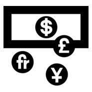 CURRENCY EXCHANGE SIGN Logo PNG Vector