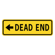 DEAD END TRAFFIC SIGN Logo PNG Vector