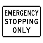 EMERGENCY STOPPING ONLY Logo PNG Vector