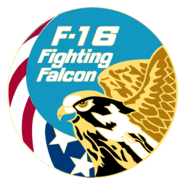 FIGHTING FALCON F16 COAT OF ARMS Logo PNG Vector