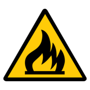 FIRE DANGER SYMBOL Logo PNG Vector