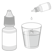 Gotero y vaso Logo PNG Vector